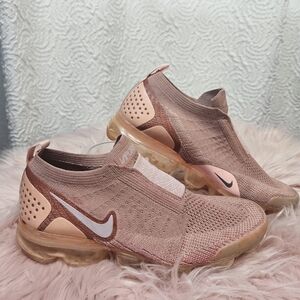 Nike Pink and Brown Slip-On Sneakers